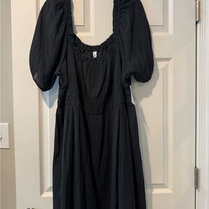 BP Black Puff Sleeve Dress